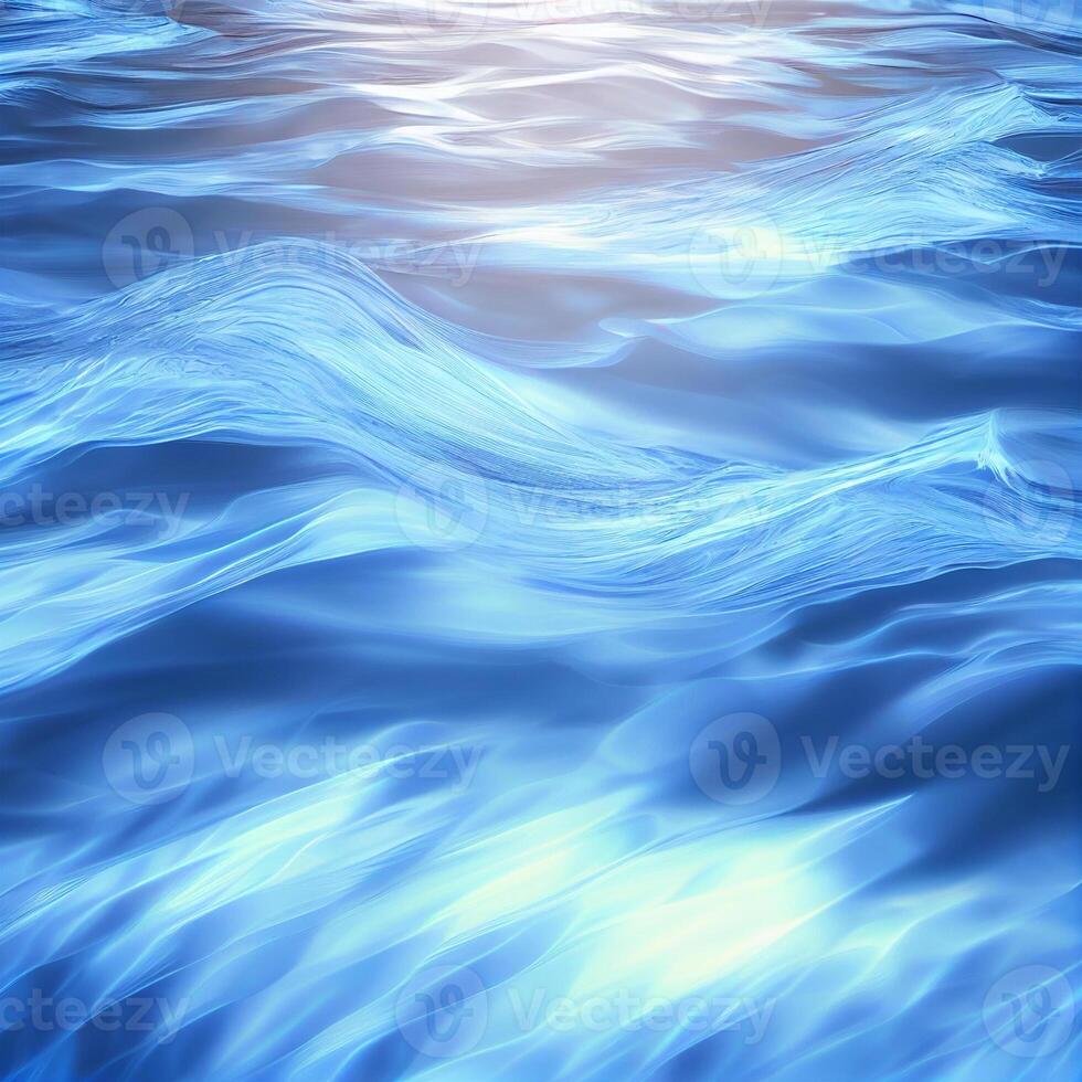 Blue water surface, sea waves - image photo