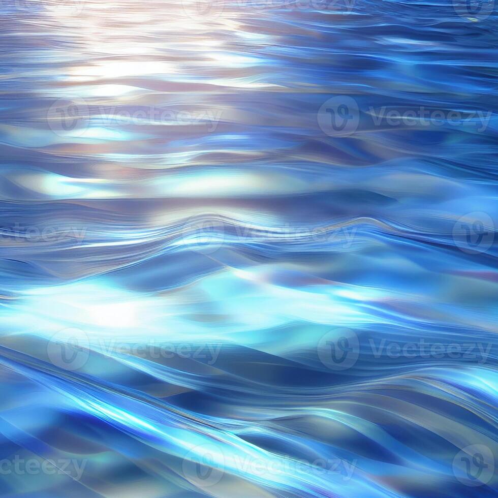 Blue water surface, sea waves - image photo