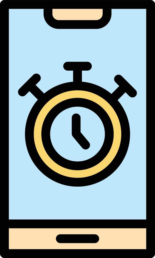 Stopwatch Vector Icon Design Illustration