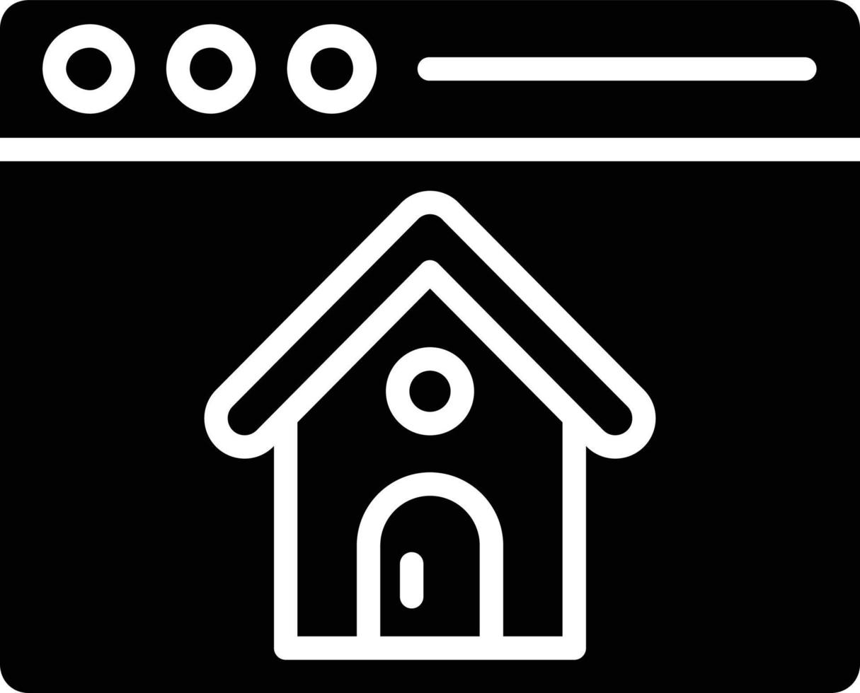 House browser Vector Icon Design Illustration 21689404 Vector Art at Vecteezy