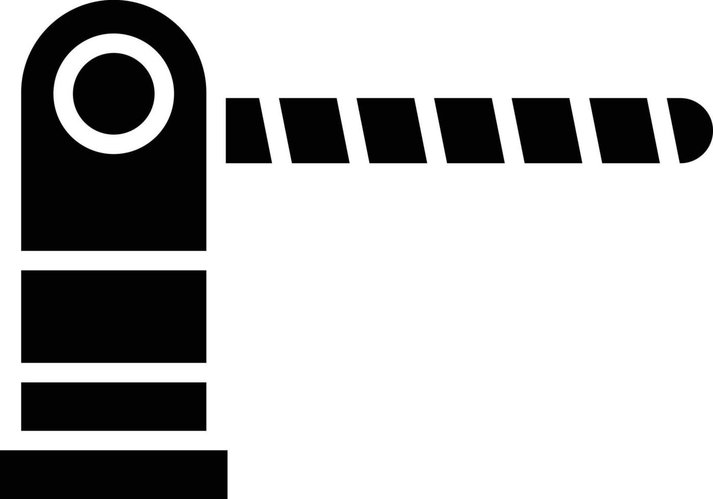 Parking barrier Vector Icon Design Illustration