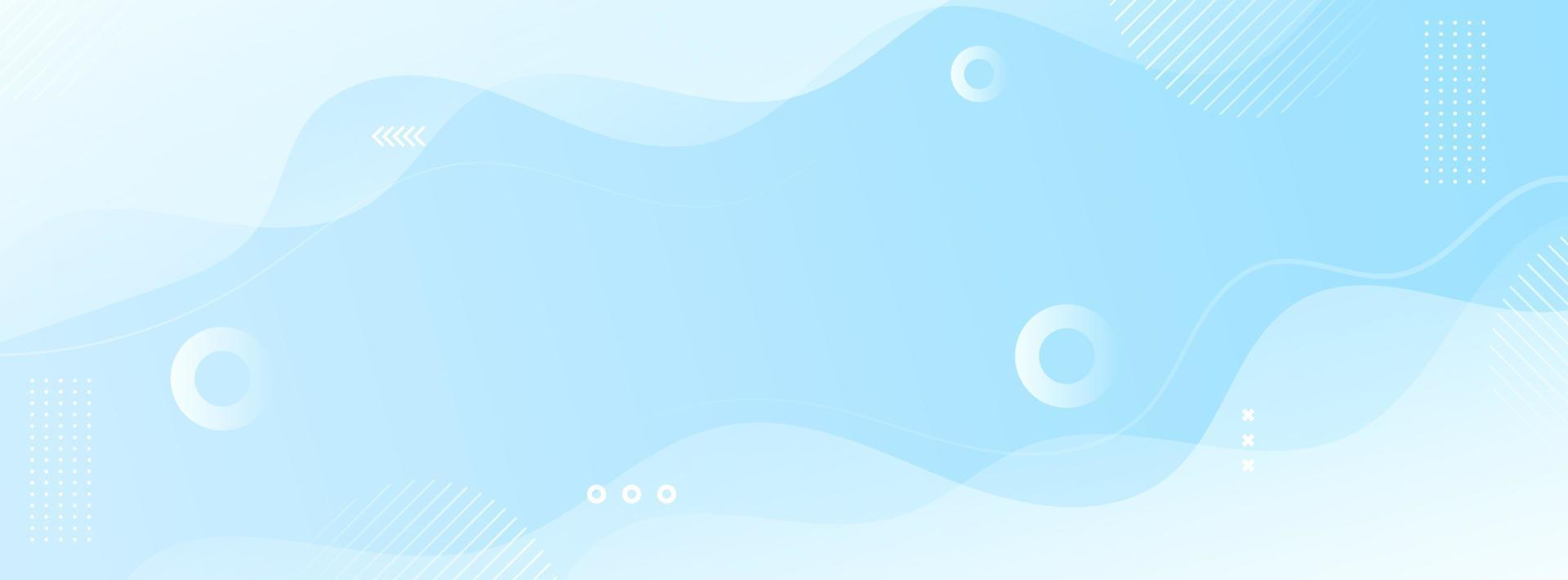 banner background. colorful, fresh blue gradient, geometric waves eps 10 vector