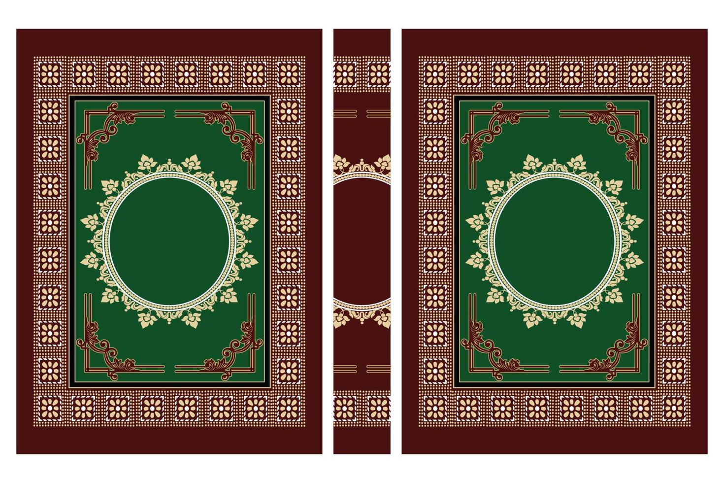 Classic Arabic Book Cover Typography Design is created with beautiful Islamic ornament vector