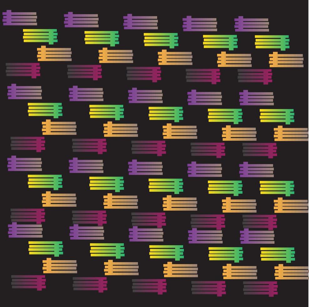 Colorful abstract black background. vector