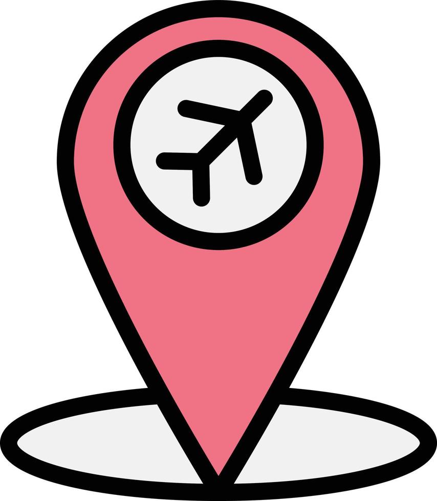 Airport location Vector Icon Design Illustration