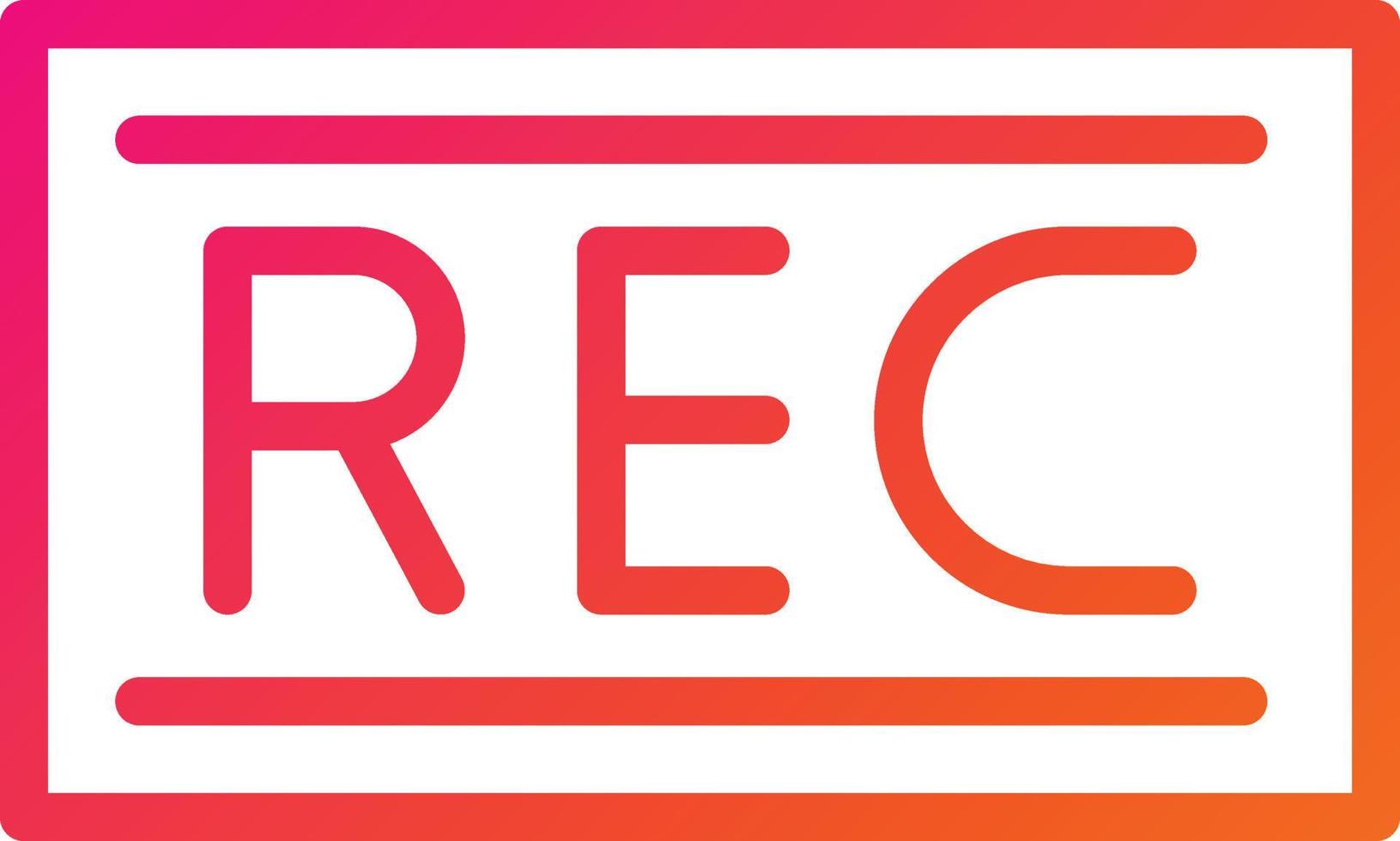Record Vector Icon Design Illustration