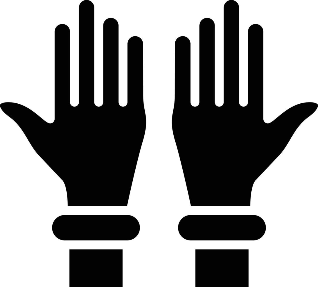 ilustración de diseño de icono de vector de guantes de plástico