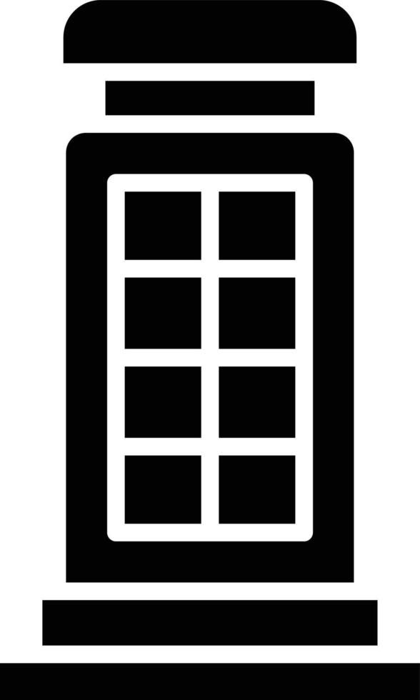 ilustración de diseño de icono de vector de cabina telefónica