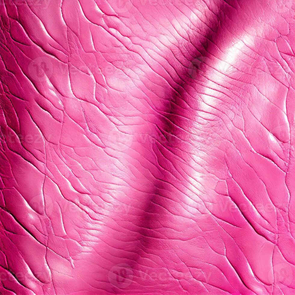 Vintage pink leather texture, blank template - image photo