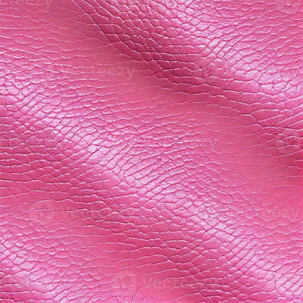 Vintage pink leather texture, blank template - image photo