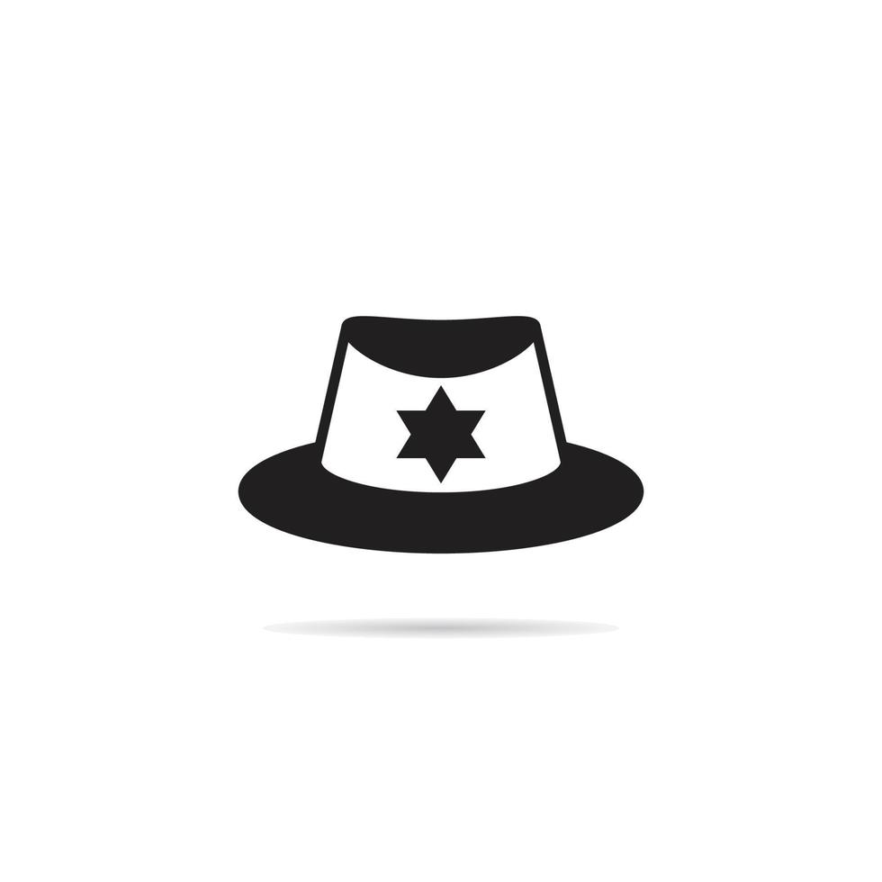 alguacil sombrero icono vector ilustración