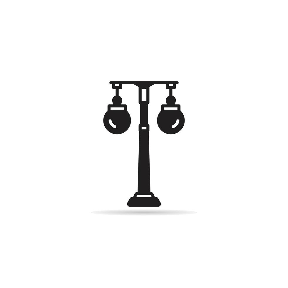 street lamp icon vector illustration