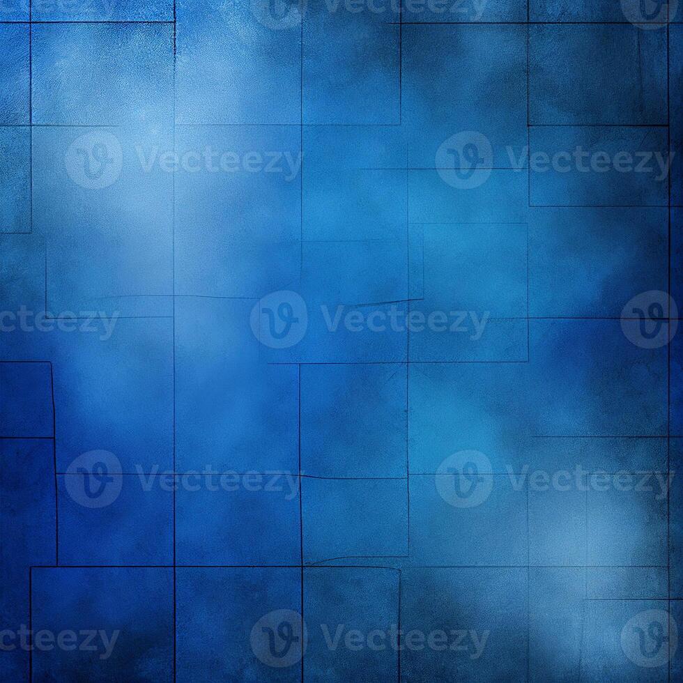 Blue background mosaic texture, blue vintage pattern - image photo