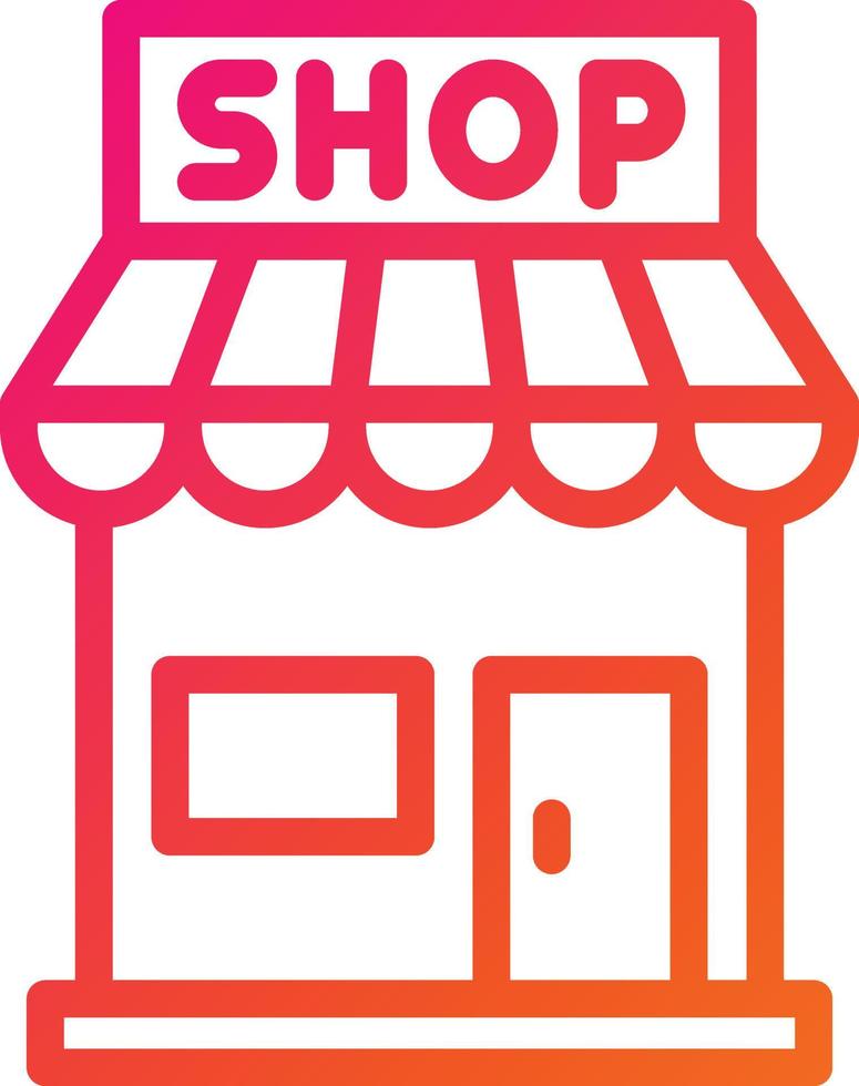 Shop Vector Icon Design Illustration