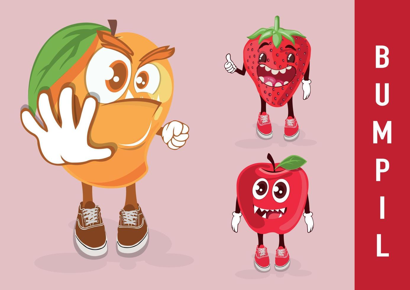 Cute monster character illustration design vector