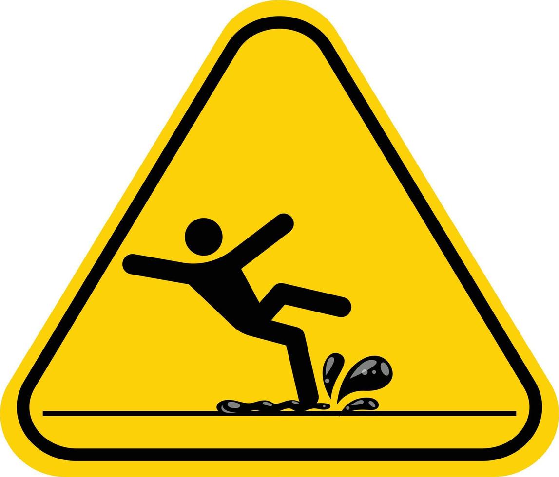 Photo stop warning danger yellow triangle sign isolated collage stock vector