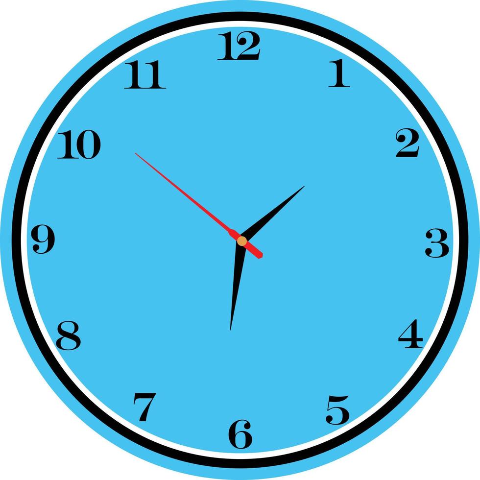 wall clock isolated on white Vector Time and Clock icon.Clocks icon collection design. analog clock icon symbol .Circle arrow icon.Vector illustration.