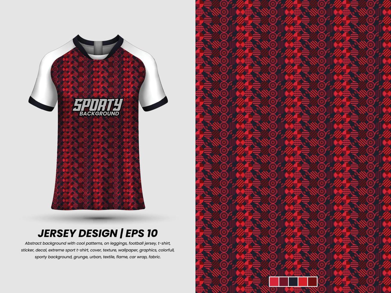 Soccer jersey design for sublimation, sport t shirt design, template jersey Pro Vector