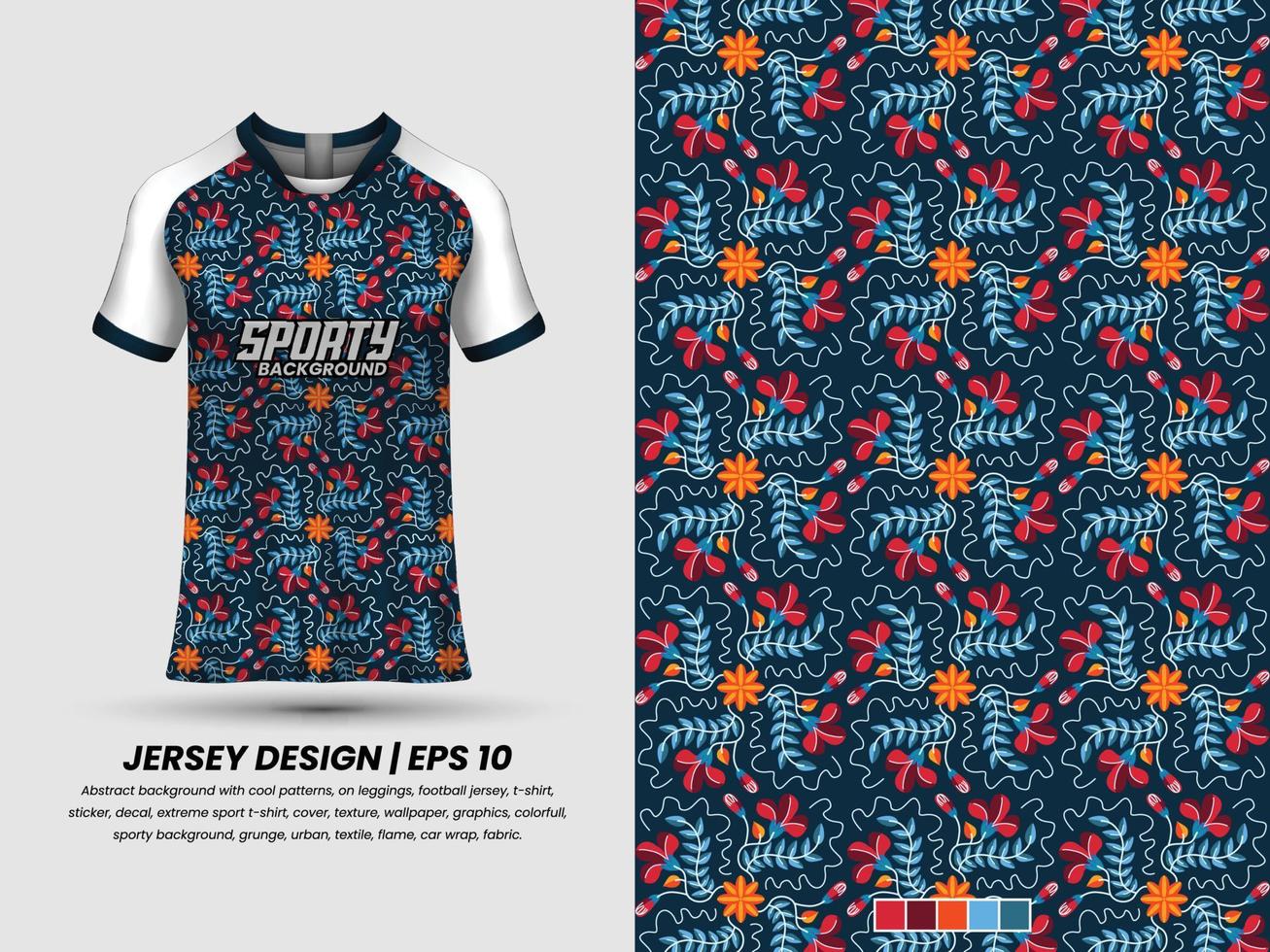 fútbol jersey diseño para sublimación, deporte t camisa diseño, modelo jersey Pro vector