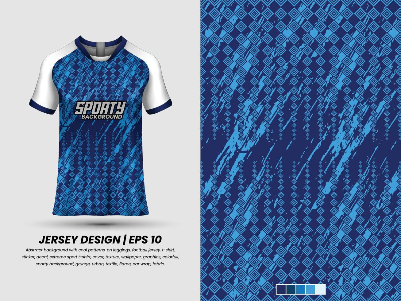 Soccer jersey design for sublimation, sport t shirt design, template jersey Pro Vector