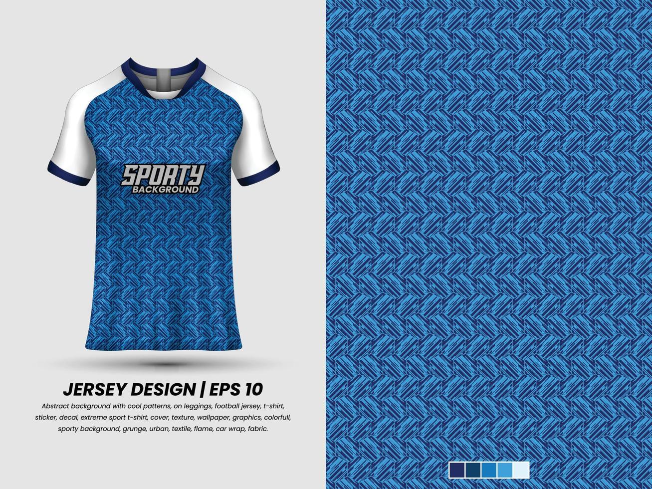 fútbol jersey diseño para sublimación, deporte t camisa diseño, modelo jersey Pro vector