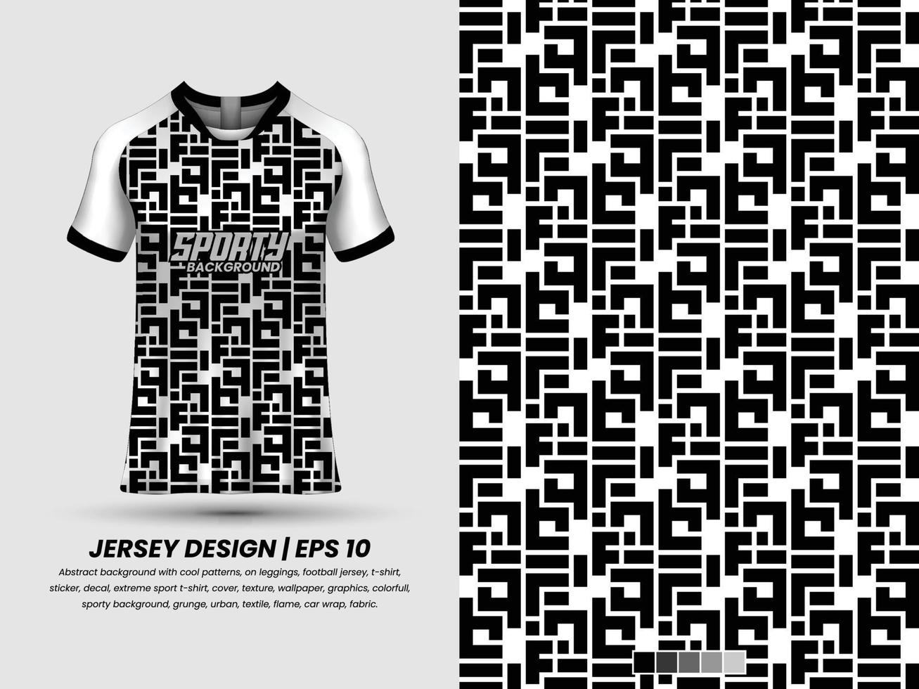 fútbol jersey diseño para sublimación, deporte t camisa diseño, modelo jersey Pro vector