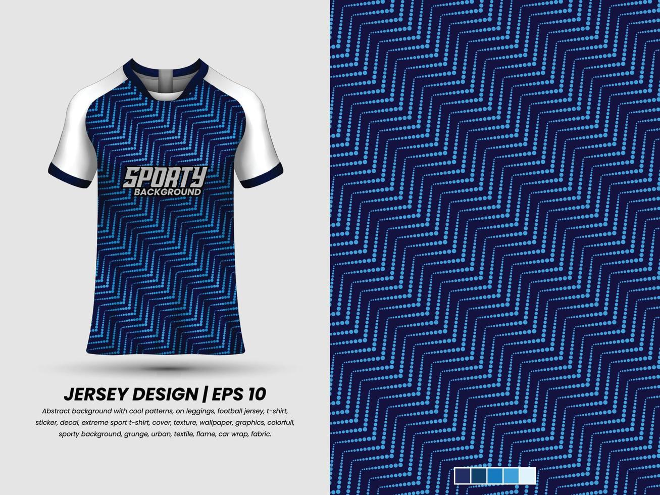 fútbol jersey diseño para sublimación, deporte t camisa diseño, modelo jersey Pro vector