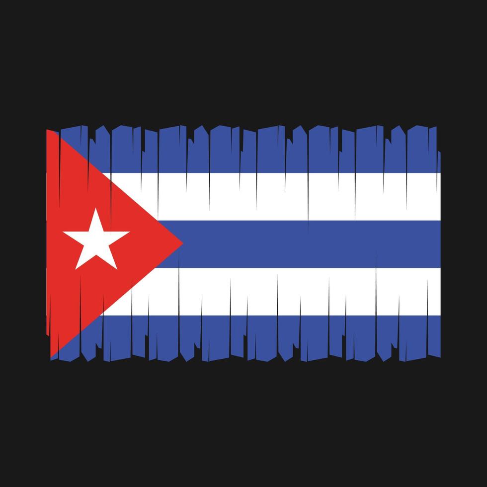 vector de bandera de cuba