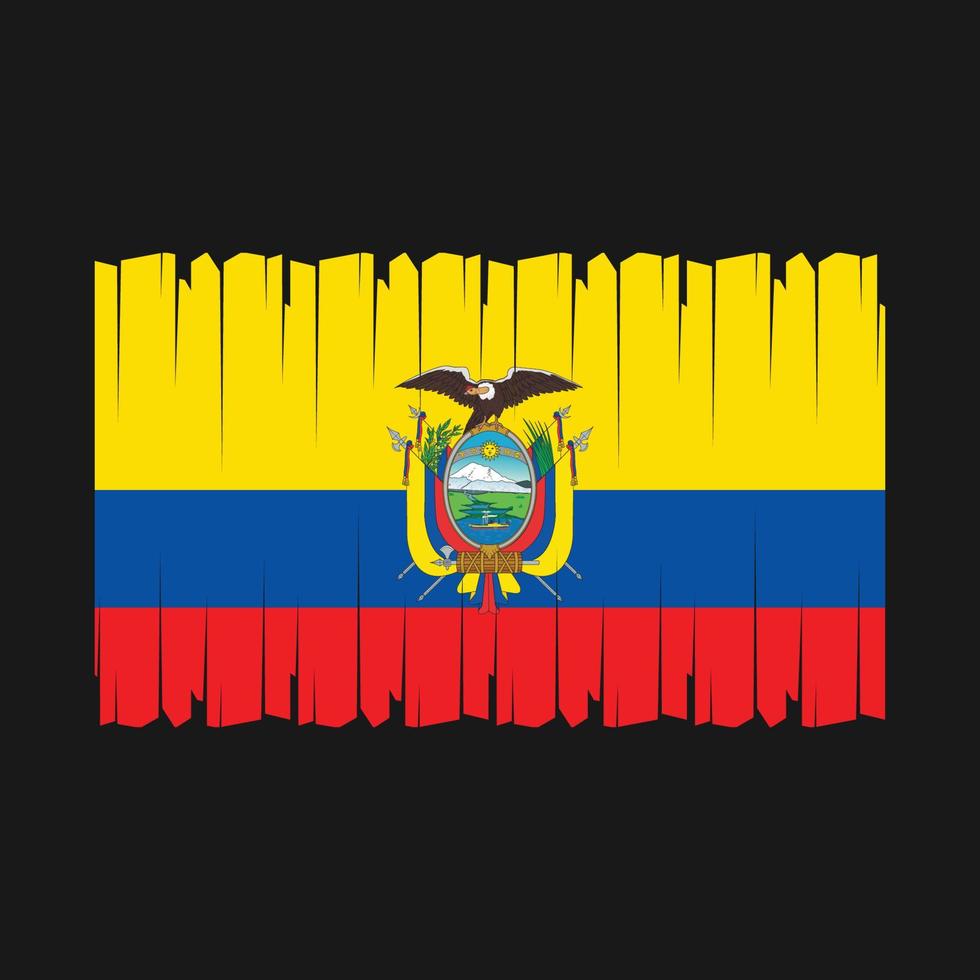 vector de bandera de ecuador