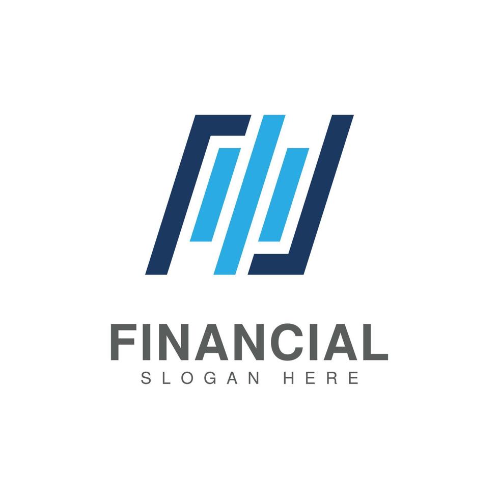 Business finance vector logo design