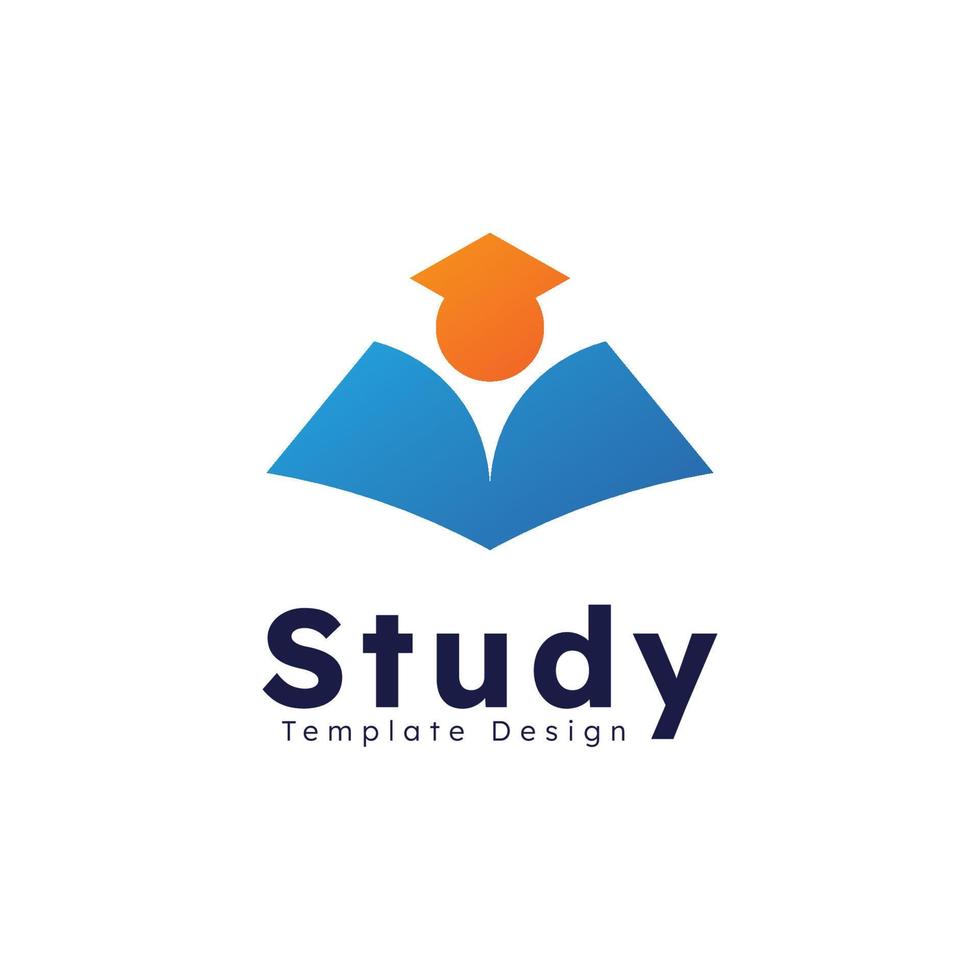Education logo icon template. open book illustration vector