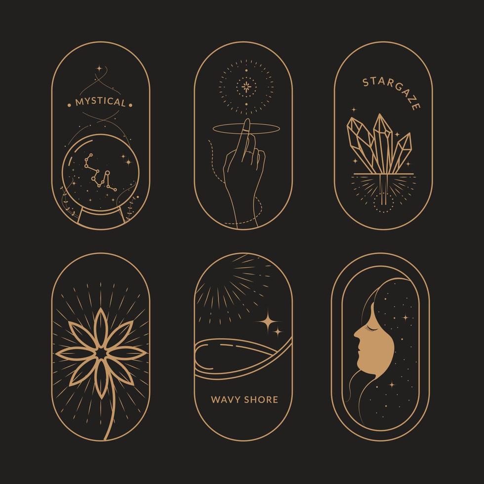 Celestial Magic Mystical and Esoteric Illustration vector