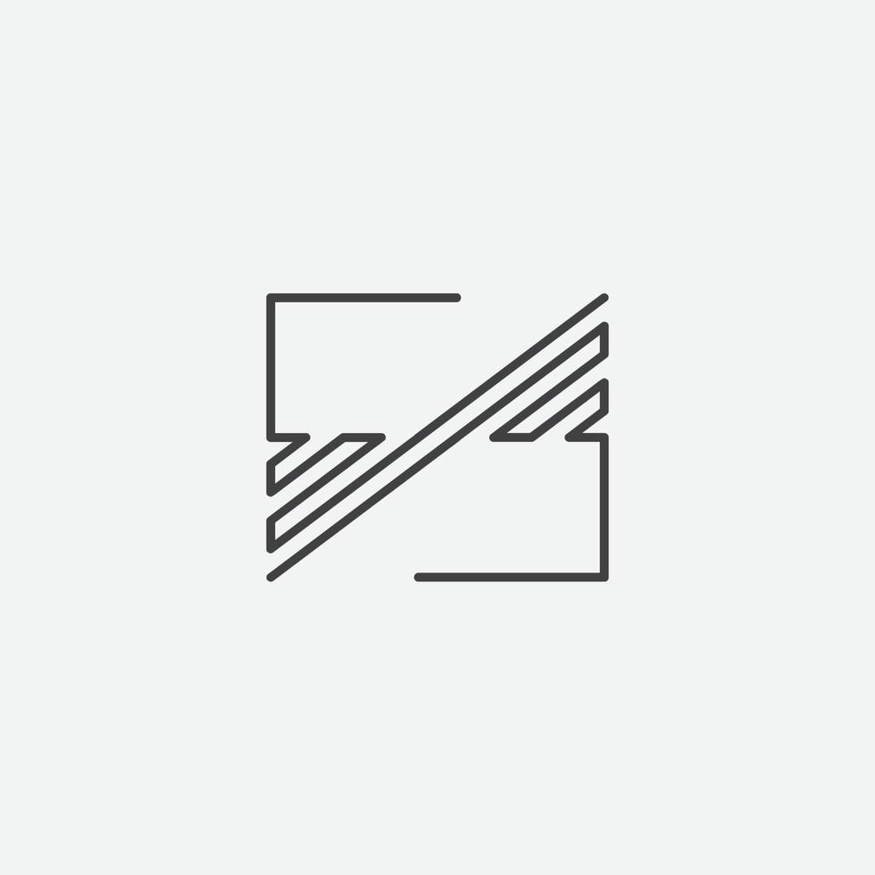 Vector unique ff initial letter logo design concept