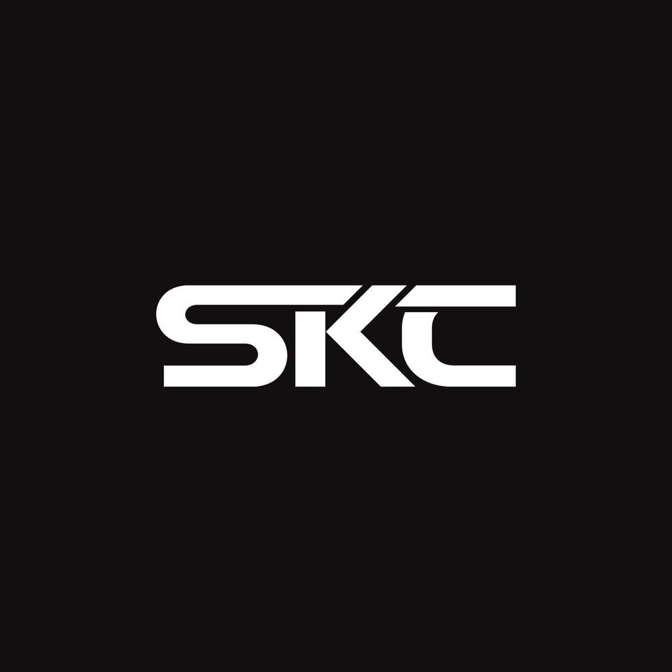 Vector modern abstract SKC letter logo template premium vector