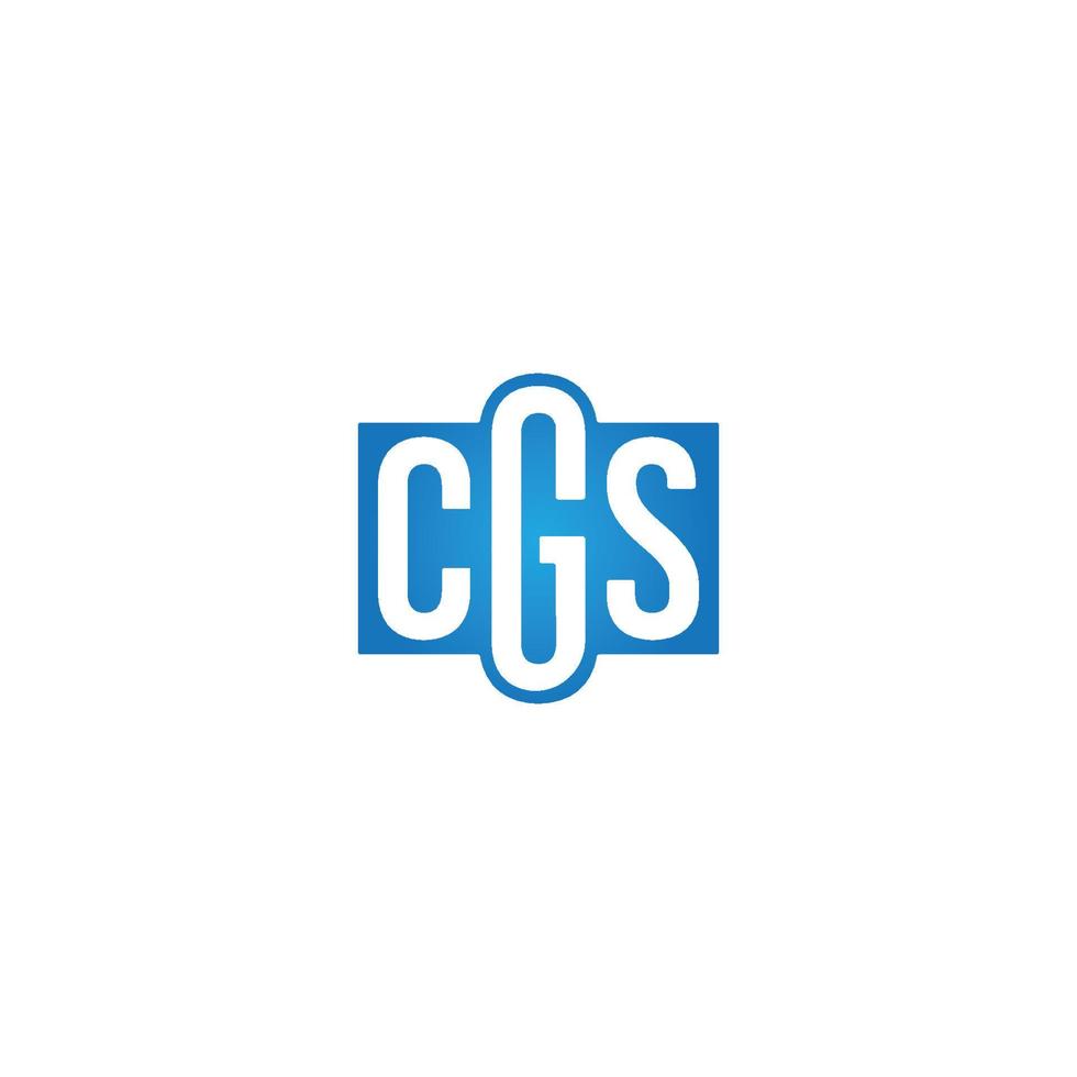 Vector cgs modern abstract logo design concept