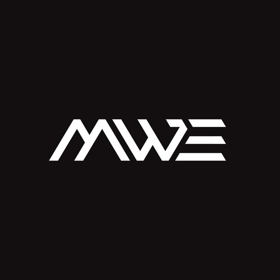 Vector letter MWE logo design concept logo