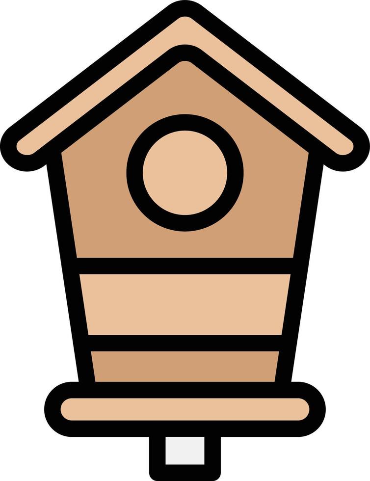 Bird house Vector Icon Design Illustration