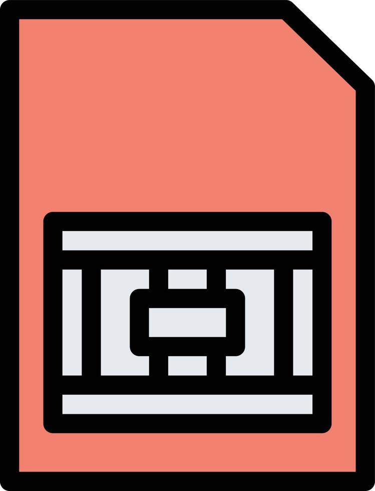 Sim Card Vector Icon