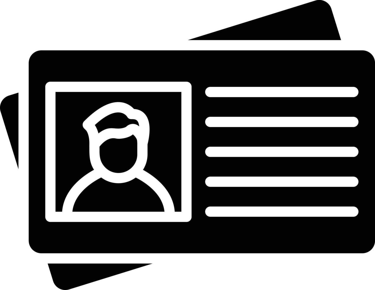 ilustración de diseño de icono de vector de tarjeta de visita