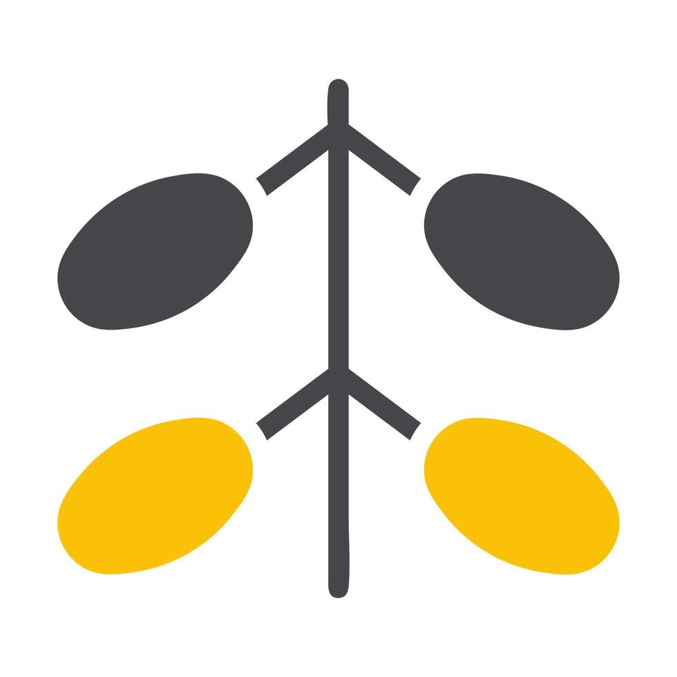 palm icon solid grey yellow style ramadan illustration vector element and symbol perfect.