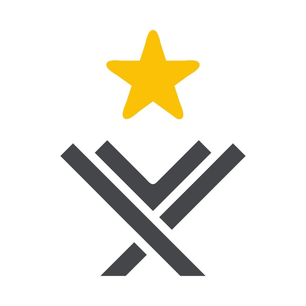 Corán icono sólido gris amarillo estilo Ramadán ilustración vector elemento y símbolo Perfecto.