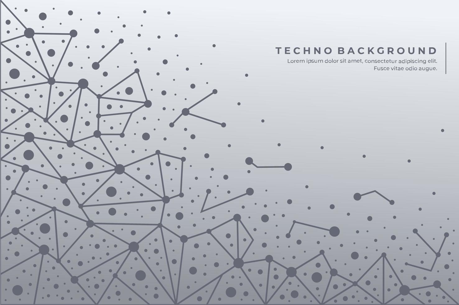 Abstract technology background. Silver atom background. Modern simple design vector