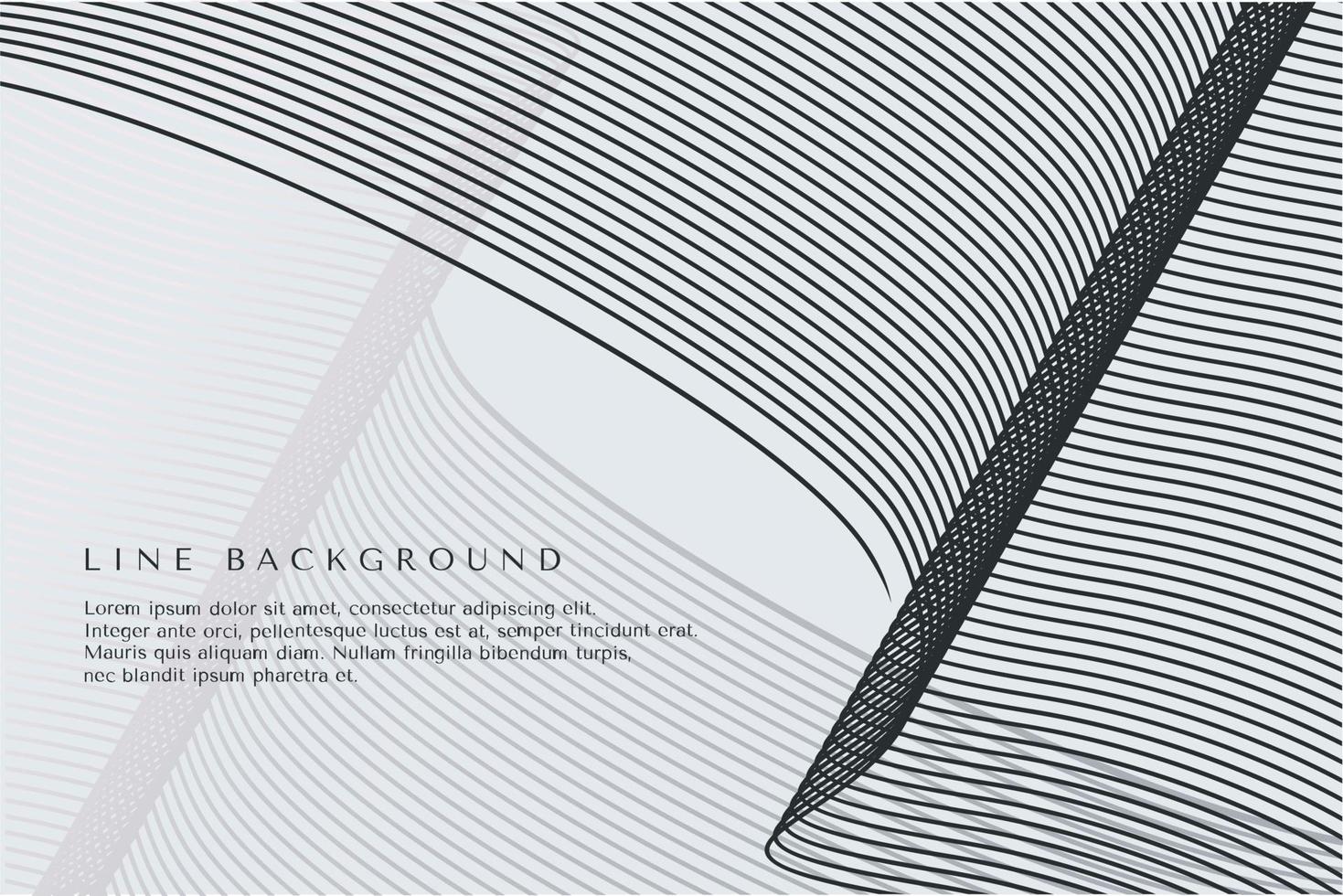 Abstract silver lines wave background. Blend line technology wallpaper vector