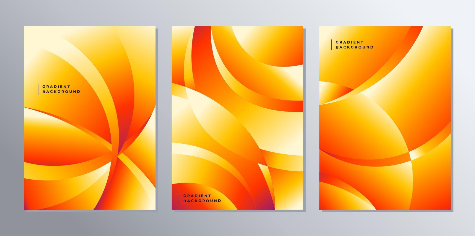 Abstract gradient orange background. Orange technology background vector