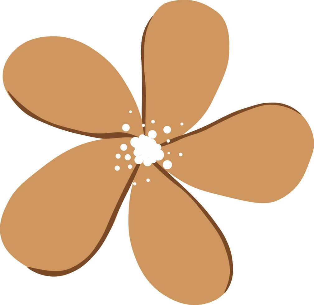 Cute flower in a transparent background vector