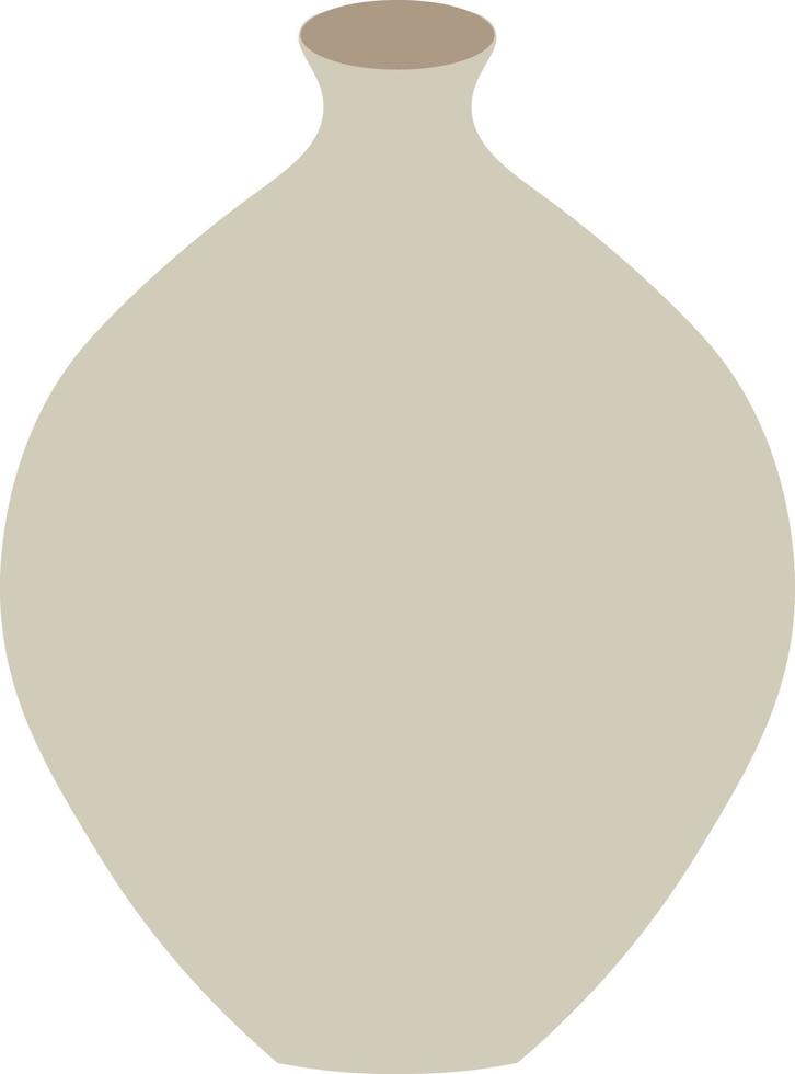 Ceramic vase in boho style vector