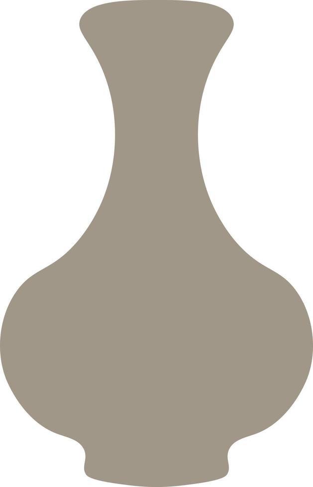 Ceramic vase in boho style vector