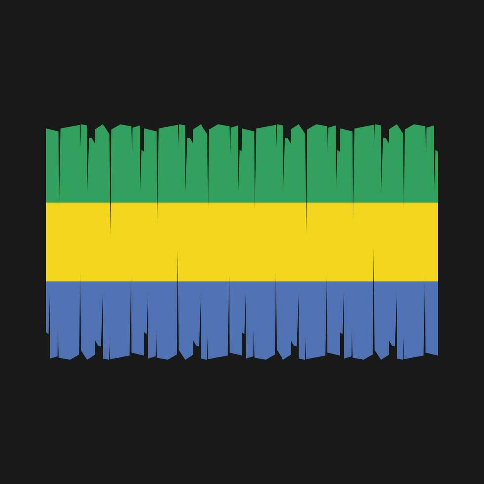 vector de bandera de gabon