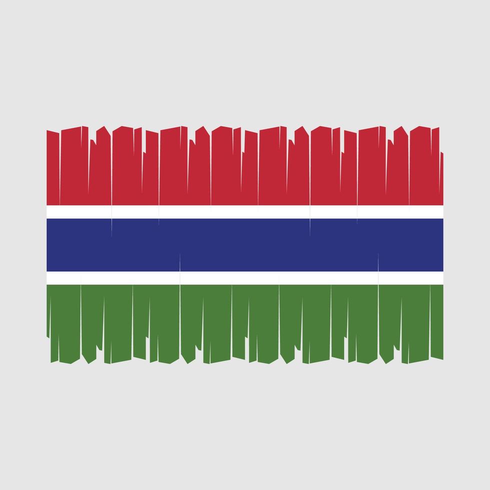 vector de bandera de gambia