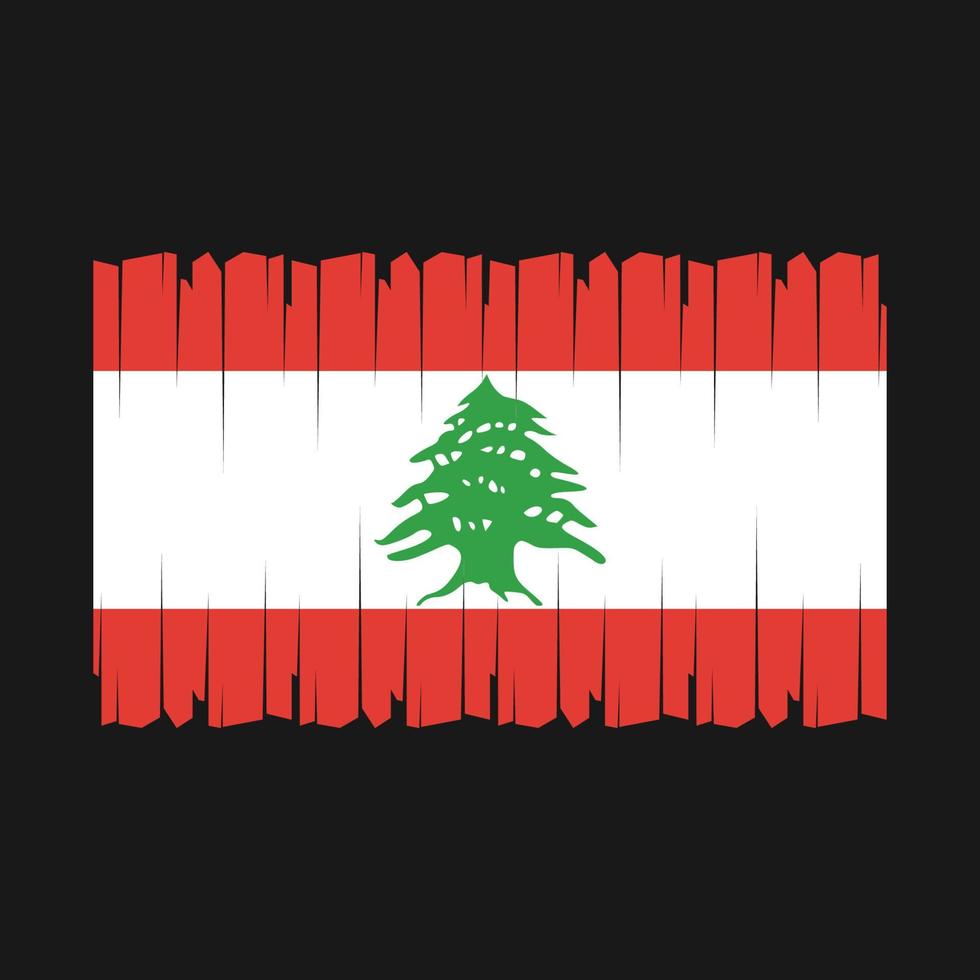 vector de bandera de líbano